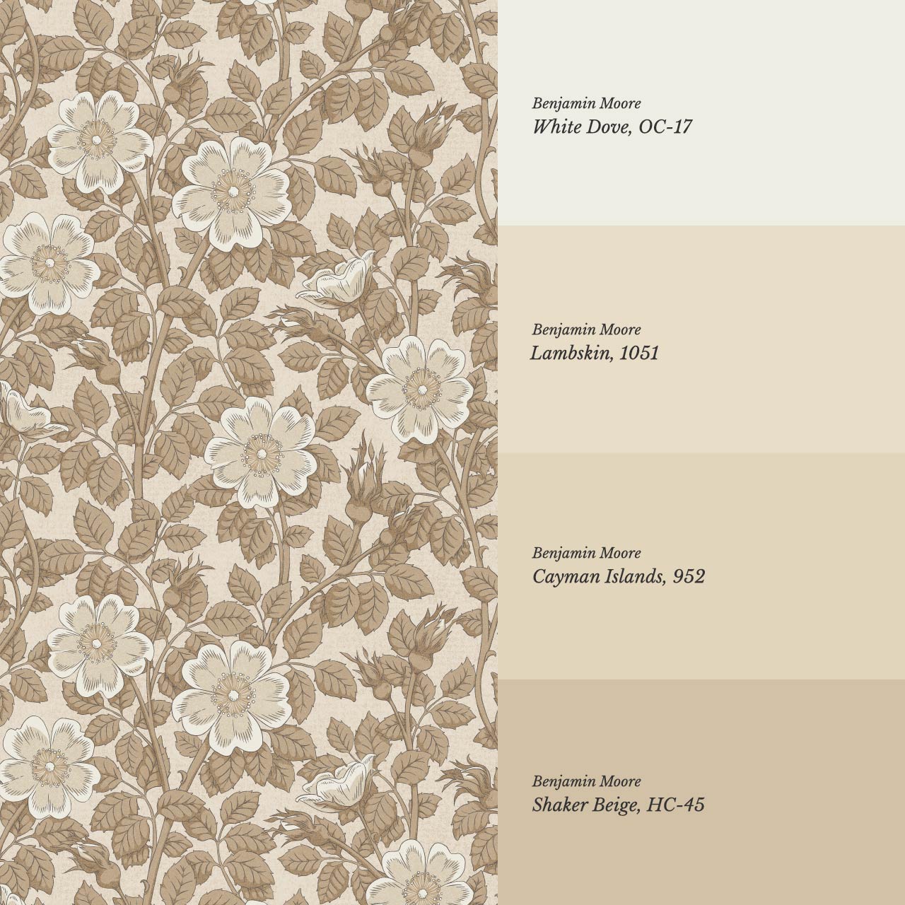 Amara Dog Rose Tan Wallpaper