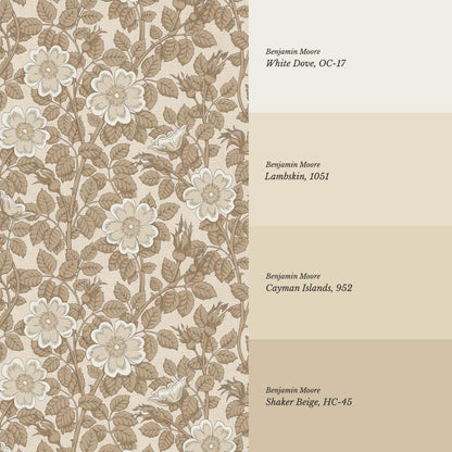 Amara Dog Rose Tan Wallpaper