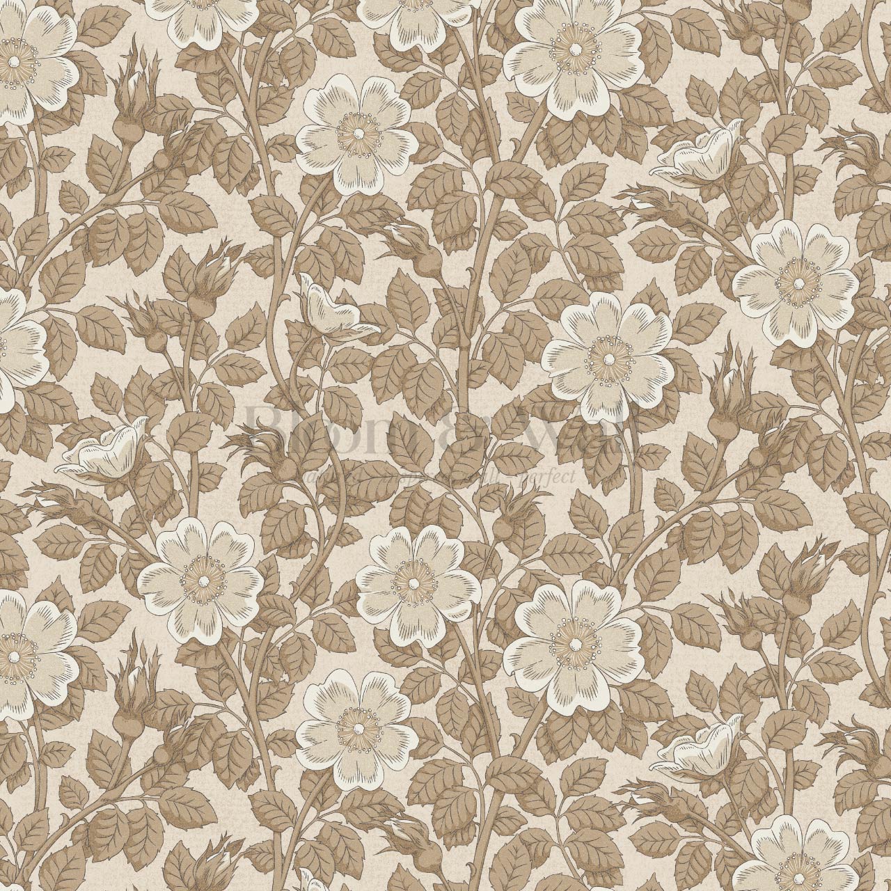 Amara Dog Rose Tan Wallpaper