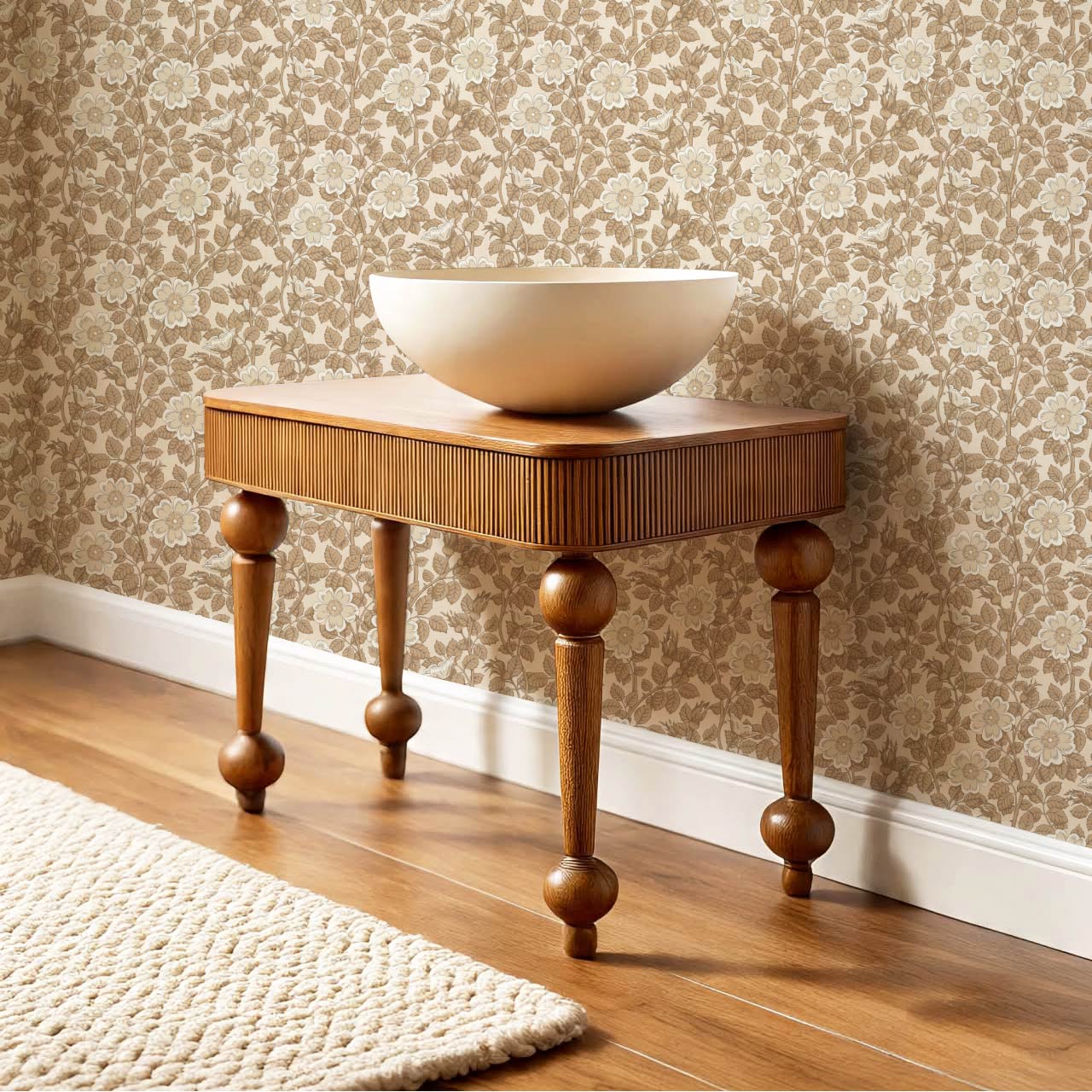Amara Dog Rose Tan Wallpaper