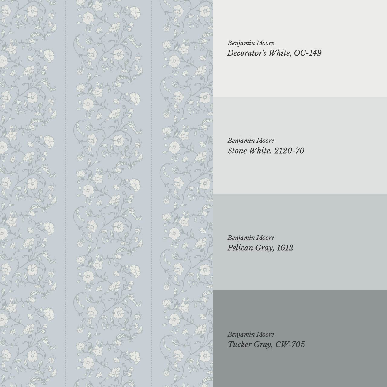 Amira Silk Garden Stripes Porcelain Blue Wallpaper