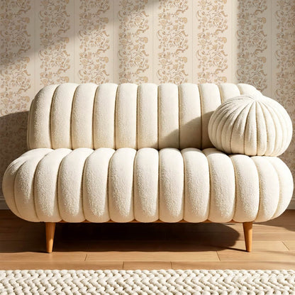 Amira Silk Garden Stripes Rosewater Coral Wallpaper