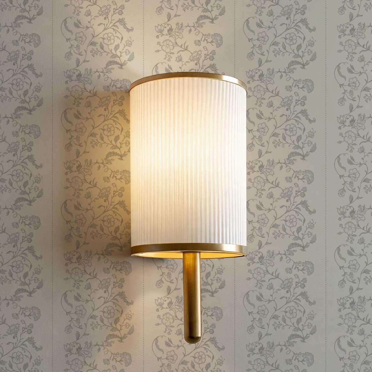 Amira Silk Garden Stripes Antique Grey Wallpaper