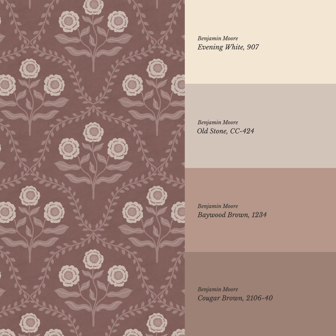 Ana Lumen Bloom Wine Rose Dust Wallpaper