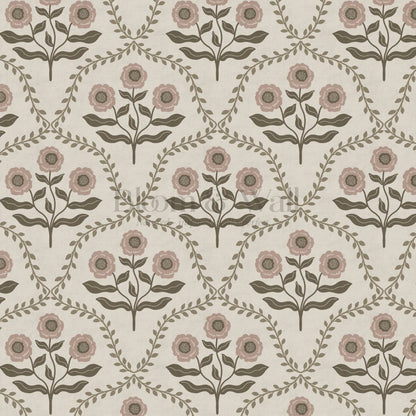 Ana Lumen Bloom Stone Rose Dust Wallpaper