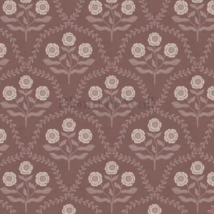 Ana Lumen Bloom Wine Rose Dust Wallpaper