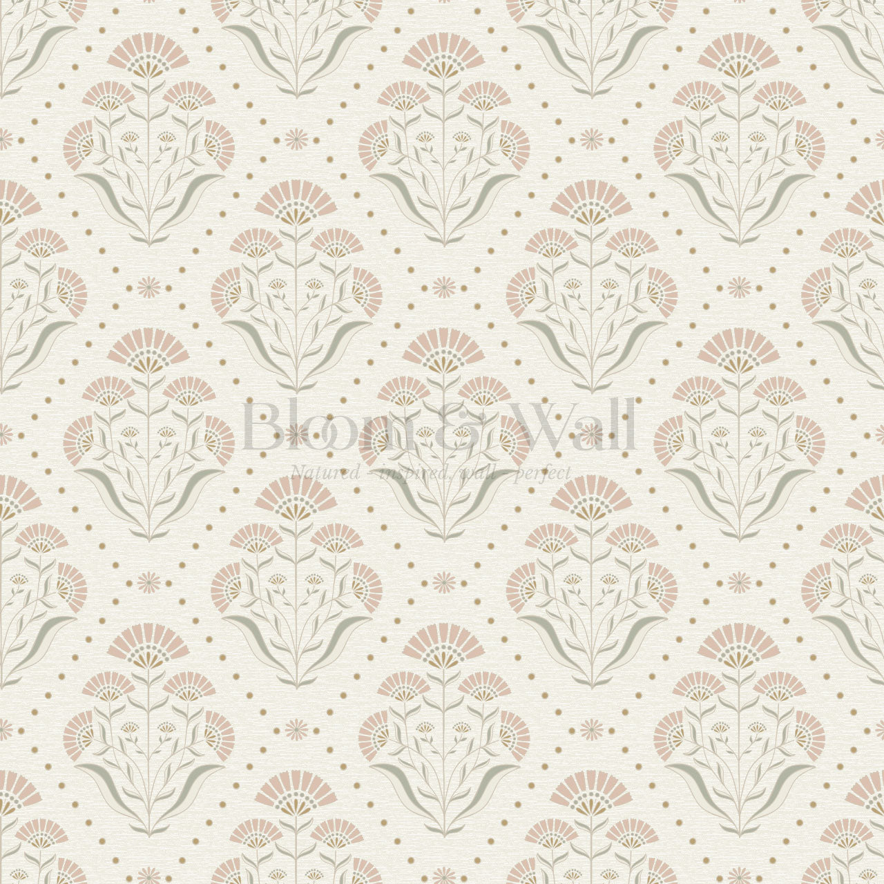 Anais Florals Rose Dust Wallpaper