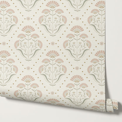 Anais Florals Rose Dust Wallpaper