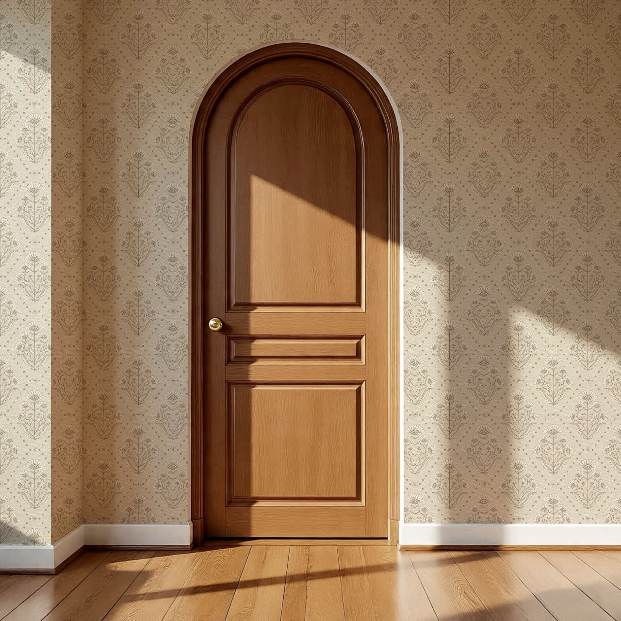 Anais Florals Neutral Wallpaper