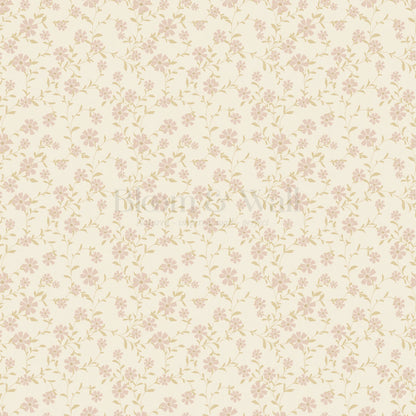 Anastasia Flowering Vines Blush Wallpaper