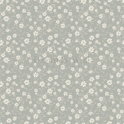 Anastasia Flowering Vines Dove Wallpaper