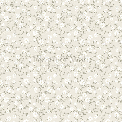 Anastasia Flowering Vines Neutral Wallpaper