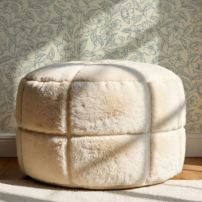 Andrea Godetia Allover Slate Butter Wallpaper