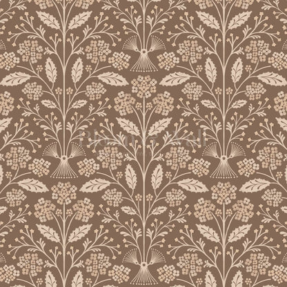 Aneira Whimsy Lantana Blooms Toffee Wallpaper