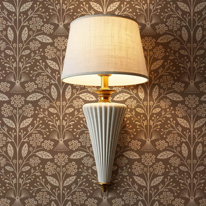 Aneira Whimsy Lantana Blooms Toffee Wallpaper