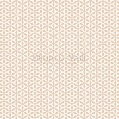 Aneta Petal Lattice Cream Peach Wallpaper