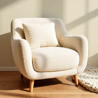 Aneta Petal Lattice Cream Almond Wallpaper
