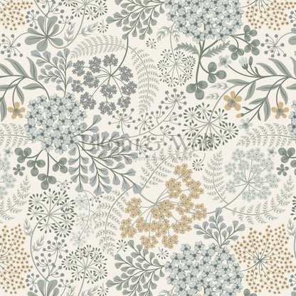 Anette Floriography Weeds Sea Glass Honey Wallpaper