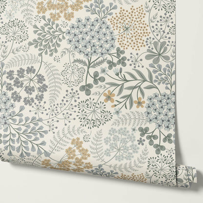 Anette Floriography Weeds Sea Glass Honey Wallpaper