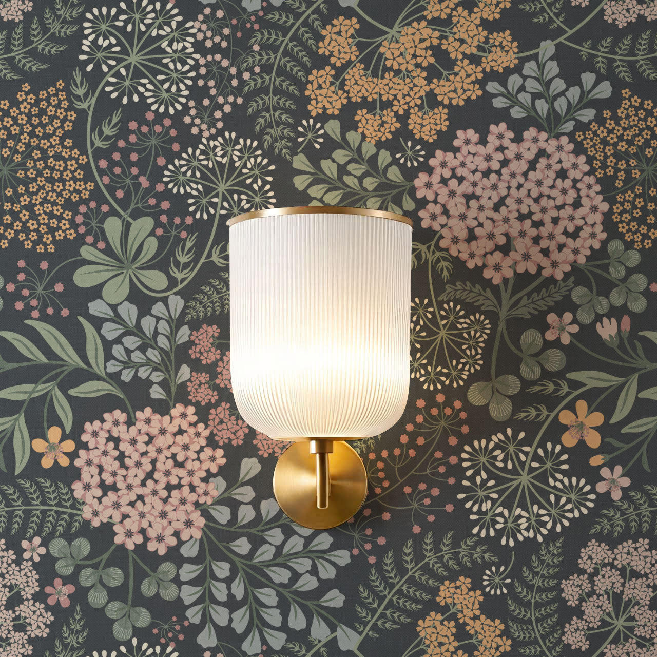 Anette Floriography Garden Slate Wallpaper