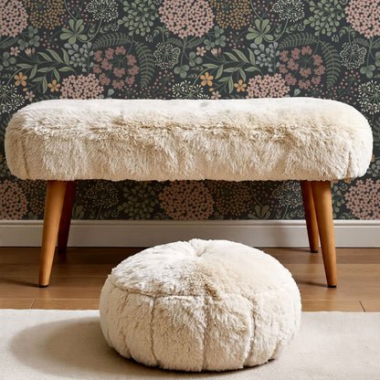 Anette Floriography Garden Slate Wallpaper