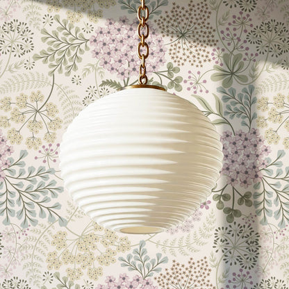 Anette Floriography Weeds Lilac Sage Wallpaper