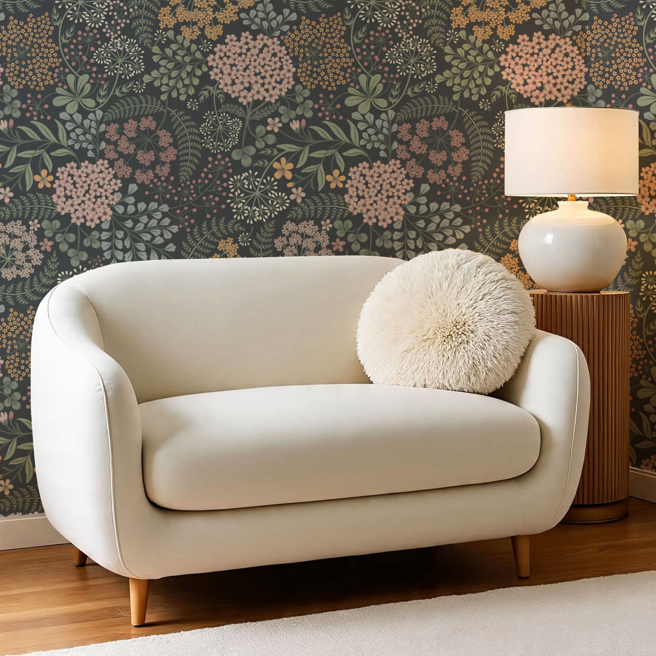 Anette Floriography Garden Slate Wallpaper