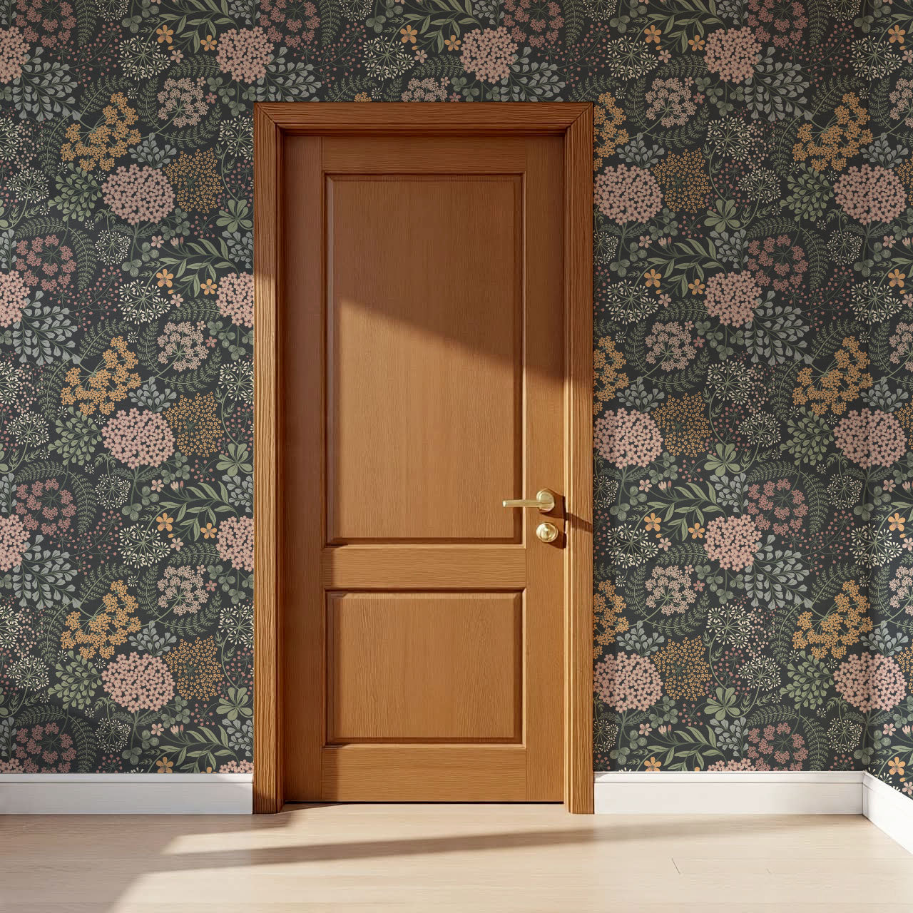 Anette Floriography Garden Slate Wallpaper
