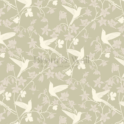 Angela Birdsong & Bloom Soft Green Wallpaper