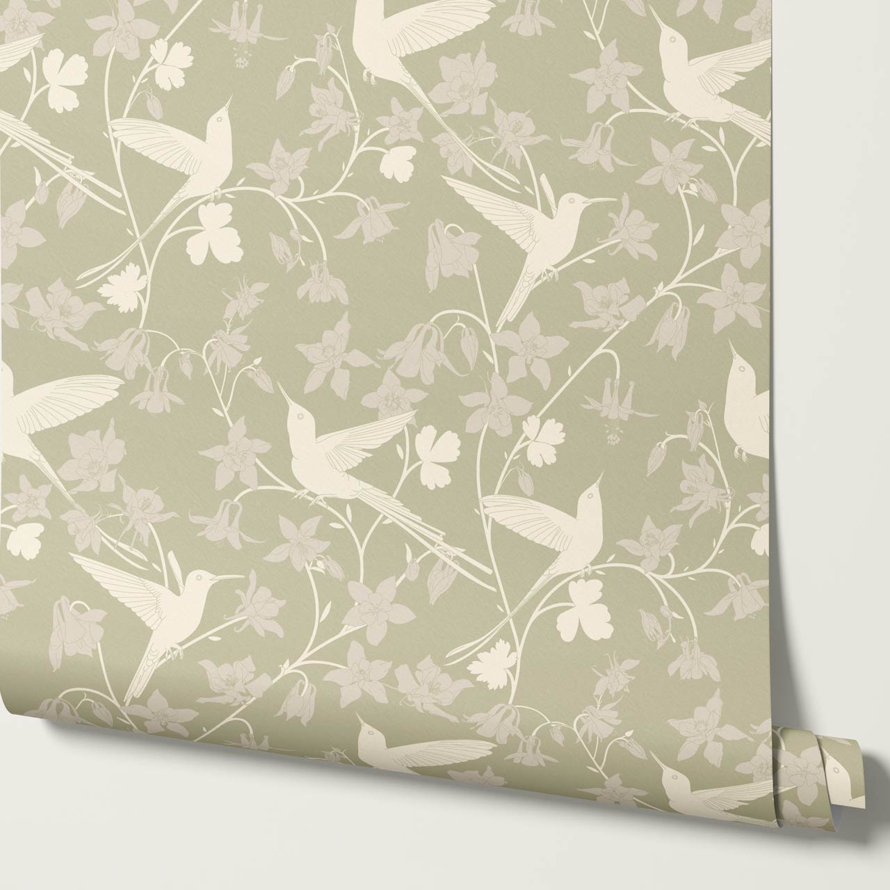 Angela Birdsong & Bloom Soft Green Wallpaper