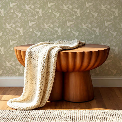 Angela Birdsong & Bloom Soft Green Wallpaper