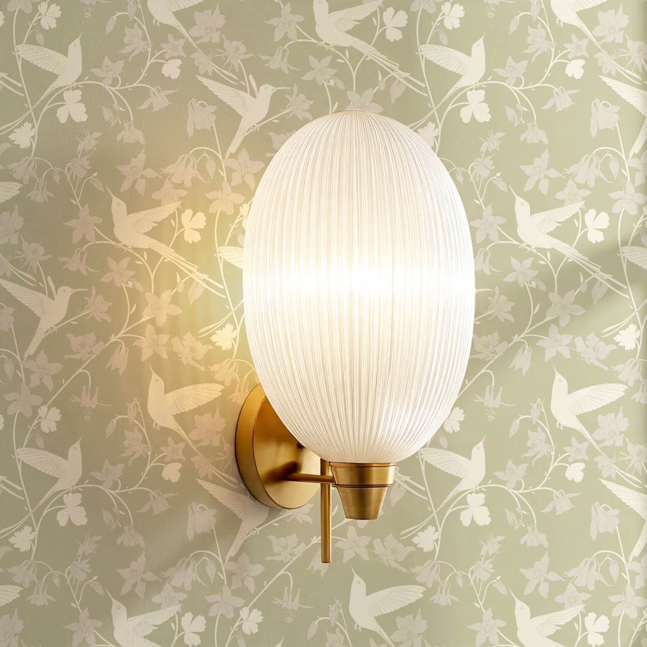 Angela Birdsong & Bloom Soft Green Wallpaper