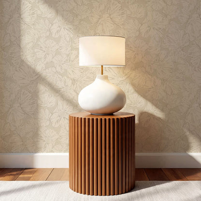 Anna Rockrose Cream Wallpaper