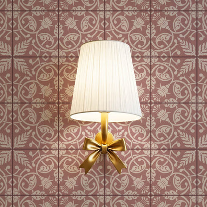 Annika Ferns & Fuchisas Tile Woodrose Wallpaper