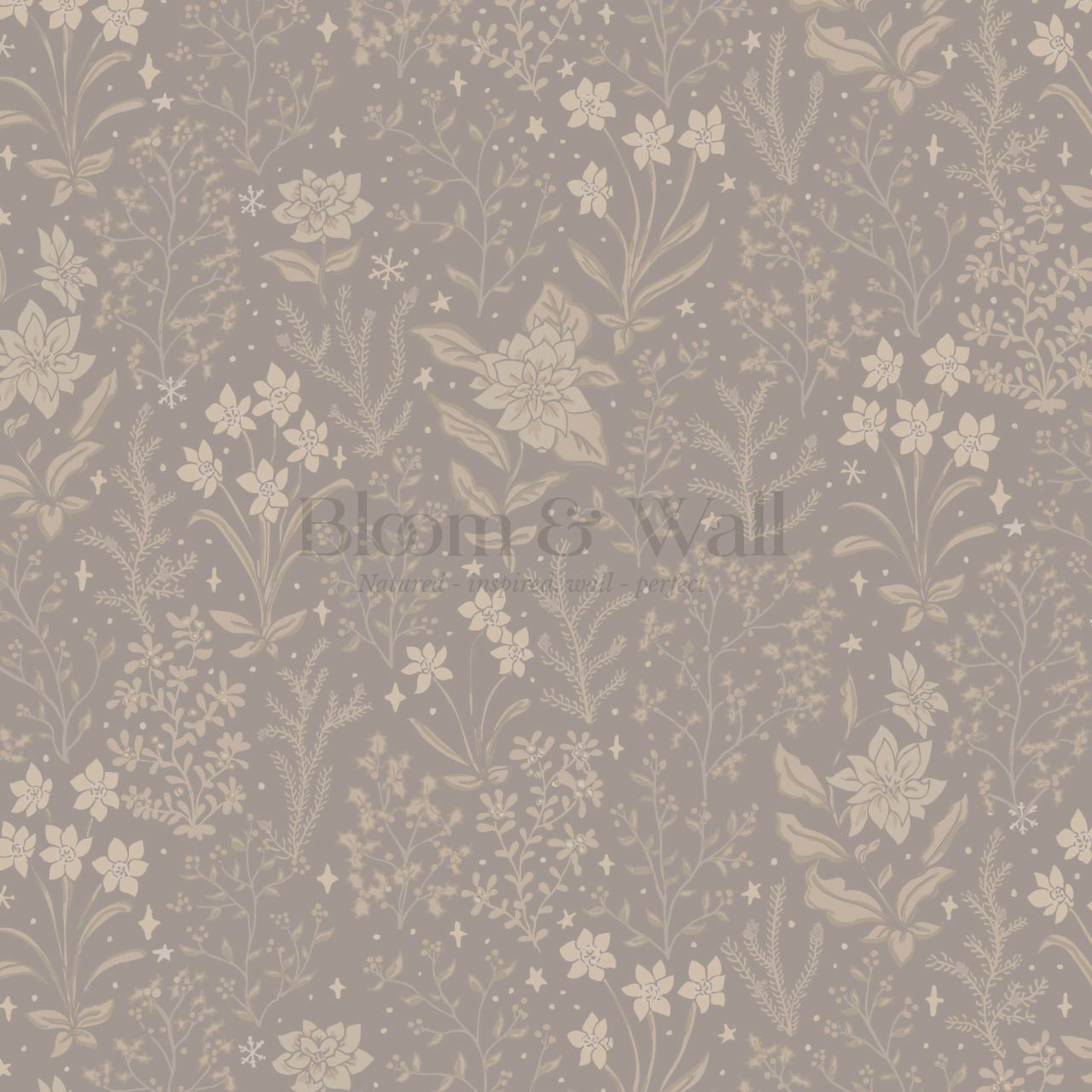 Antonella Delicate Blooms Cinnamon Wallpaper