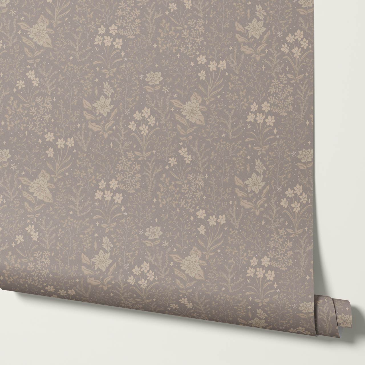 Antonella Delicate Blooms Cinnamon Wallpaper