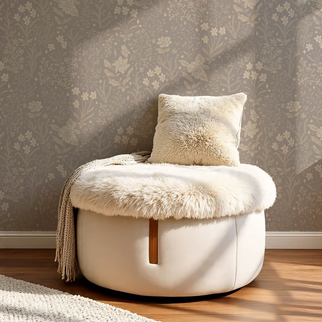 Antonella Delicate Blooms Cinnamon Wallpaper