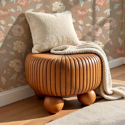Antonia Peonies Warm Brown Wallpaper