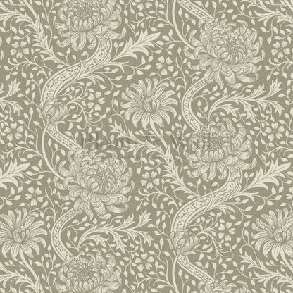 Arabella Autumn Florals Neutral Wallpaper