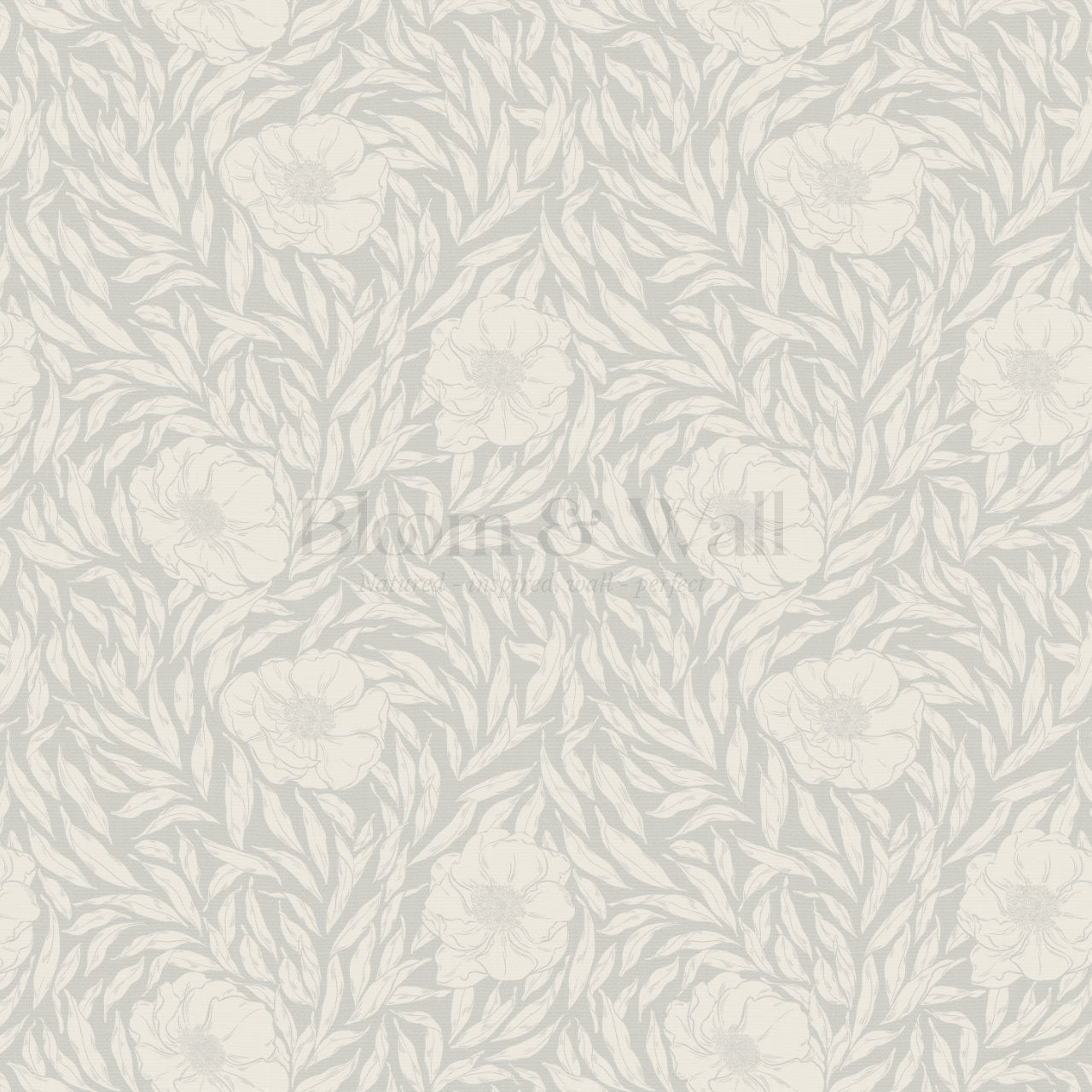 Ari Wexford Bloom Fog Gray Wallpaper