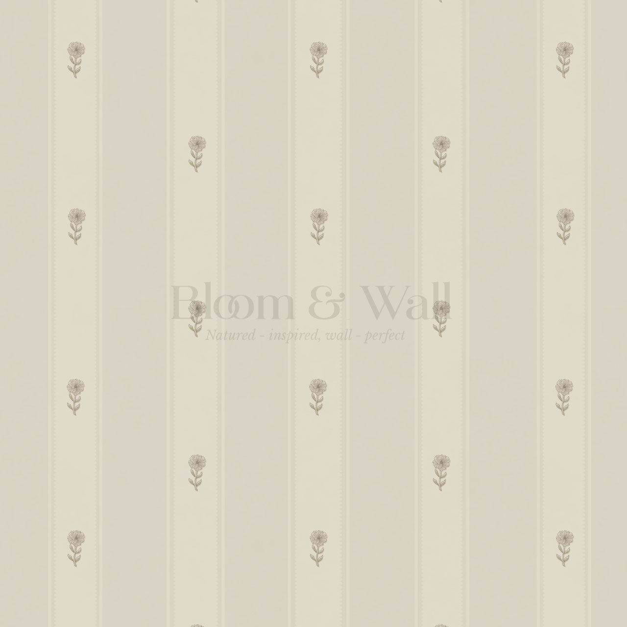 Ariana Garden Lane Neutral Stone Wallpaper