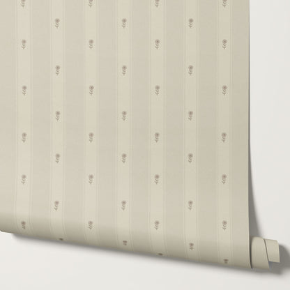 Ariana Garden Lane Neutral Stone Wallpaper