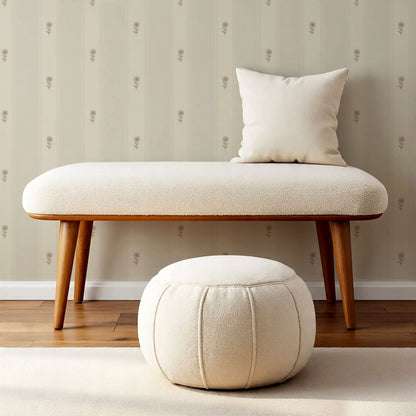 Ariana Garden Lane Neutral Stone Wallpaper