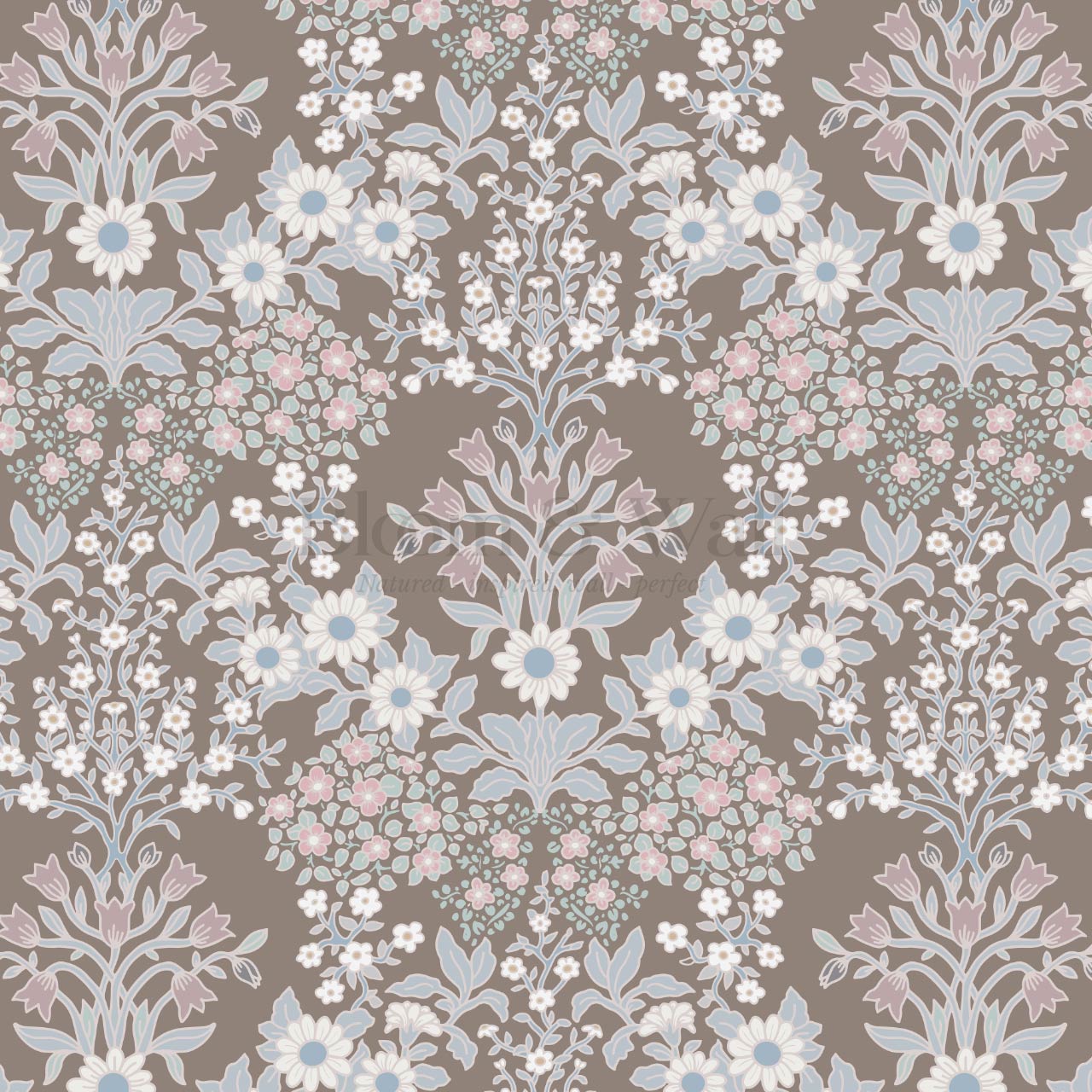 Ariella Blackthorn Vines Cocoa Wallpaper