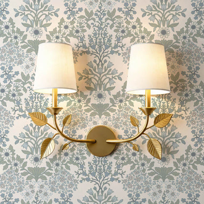 Ariella Blackthorn Vines Blue Wallpaper