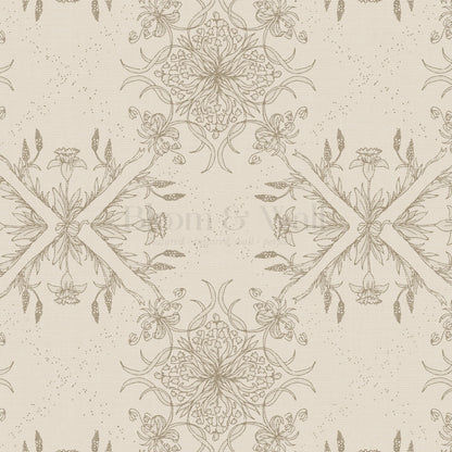 Arlette Classic Tile Beige Wallpaper
