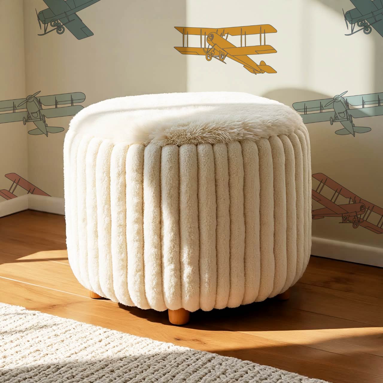 Arri Flying Planes Ivory Multi Color Wallpaper