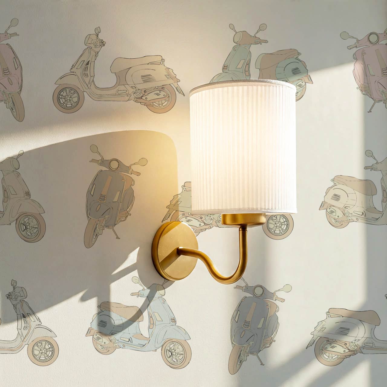 Vespa Ivory Pastel Wallpaper