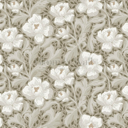 Asila Peonies Olive Wallpaper