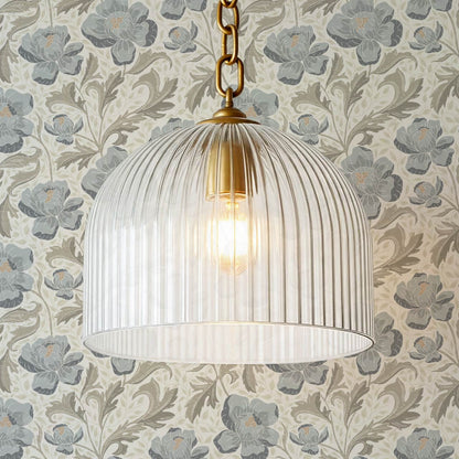 Asila Peonies Sage Blue Wallpaper